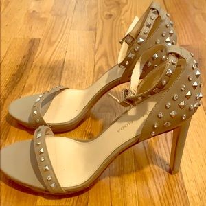 Pelle Moda Studded Strapped Heel